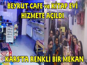 Kars'ta Beyrut Cafe ve Kitap Evi Hizmete Açıldı