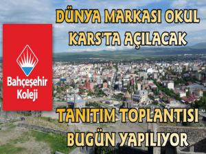 Kars'ta Bugün Bahçeşehir Koleji Tanıtım Toplantısı Yapılacak