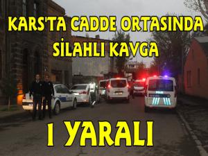 Karsta Cadde Ortasında Silahlı Kavga 1 Yaralı