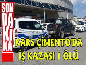 Kars'ta Çimento Fabrikasında İş Kazası 1 Ölü