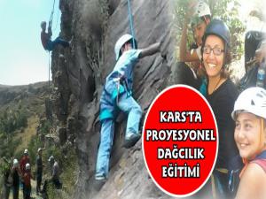 Kars'ta Dağcılık Eğitimi Başladı