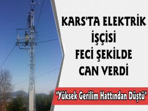 Kars'ta Direkten Düşen Elektrik İşçisi Öldü