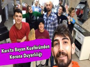 Kars'ta Duyarlı Esnaf Koronavirüs Nedeniyle İşyerini Geçici Süreliğine Kapattı