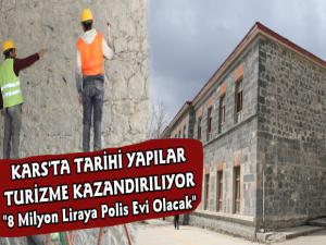 Kars'ta Eski Emniyet Binası Restorasyon Çalışması Başladı