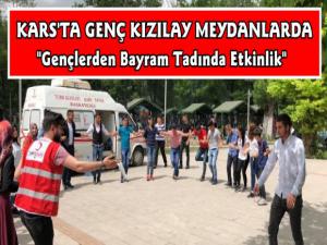 Kars'ta Genç Kızılaycılardan Duyarlı Etkinlik