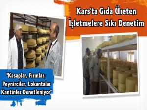 Kars'ta Gıda Üreten İşletmelere Denetim