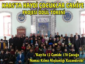 Kars'ta Haydi Çocuklar Camiye Projesi Ödül Töreni Yapıldı