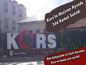 Kars'ta Haziran Ayında 344 Konut Satışı Gerçekleşti