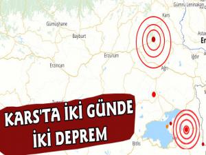 Kars'ta İki Günde İki Deprem Meydana Geldi