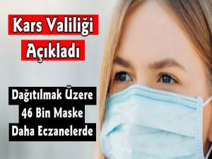 Kars'ta  İkinci Etapta 46 Bin Maske Dağıtımına Başlanıldı