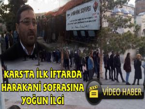 Kars'ta İlk İftarda Ramazan Çadırına Yoğun İlgi