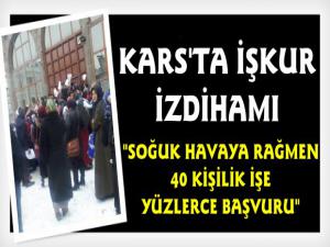 Kars'ta İşkur İzdihamı