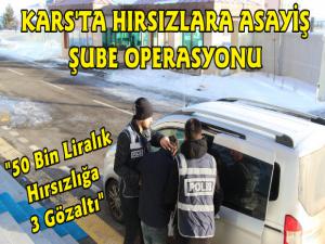 Kars'ta İşyerlerinden Kablo Çalan Hırsızlara Operasyon 3 Gözaltı