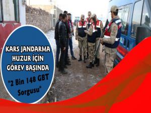 Kars'ta Jandarma 2 Bin Kişiye GBT Sorgusu Yaptı