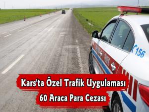 Kars'ta Jandarma Ekiplerinden Özel Trafik Denetimi