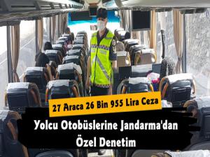 Kars'ta Jandarmadan Otobüslere Denetleme