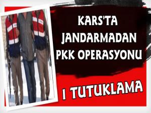 Kars'ta Jandarmadan PKK Operasyonu, 1 Tutuklama