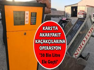 Kars'ta Kaçak Akaryakıt Operasyonu