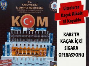 Kars'ta Kaçak İçki Operasyonu