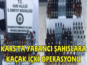 Kars'ta Kaçak İçki Operasyonu 2 Yabancı Uyruklu Şahıs Yakalandı