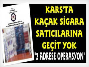 Kars'ta Kaçak Sigara Operasyonu 2 Bin Paket Sigara Ele Geçirildi
