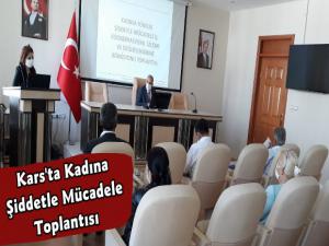 Kars'ta Kadına Şiddetle Mücadele Toplantısı