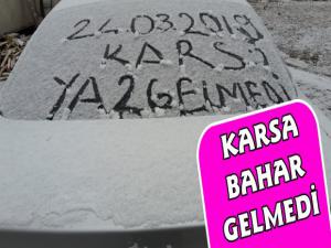 Kars'ta Kar Yağışı ve Soğuk Hava Etkisini Gösterdi