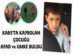 Kars'ta Kaybolan 11 Yaşındaki Çocuğu AFAD ve UMKE Ekipleri Buldu