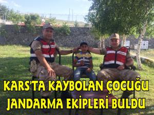 Kars'ta Kaybolan Çocuğu Jandarma Buldu