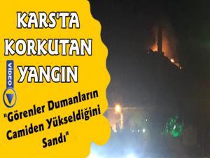 Kars'ta Korkutan Yangın
