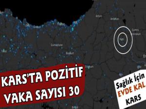 Kars'ta Koronavirüs'te Pozitif Vaka Sayısı 30'a Yükseldi