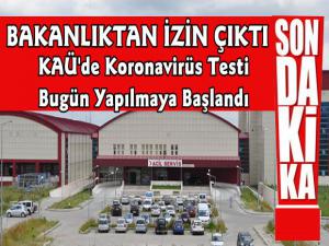 Kars'ta Koronavirüs Testi Yapılmaya Başlandı