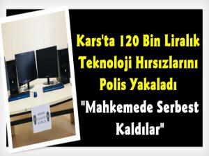 Kars'ta Küçük Yaşta 120 Bin TL Tutarında Teknolojik Hırsızlık Yapan 2 Zanlı Yakalandı