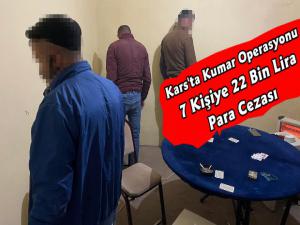 Kars'ta Kumar Oynayan 7 Kişiye 22 Bin Lira Para Cezası
