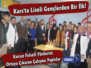 Karsta lise öğrencilerinden Kars İçin Felsefi Kısa Film