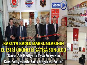 Karsta Mahkumların El Emeği Ürünleri Adliyede Satışa Sunuldu