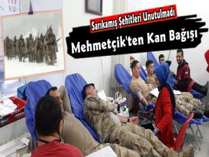 Kars'ta Mehmetçikten Kan Bağışı