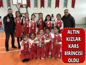 Kars'ta Okullar Arası Yıldız Kızlar Basketbol Yarışması Yapıldı