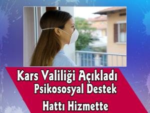 Kars'ta Psikososyal Destek Hattı Hizmete Açıldı