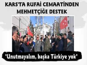 Kars'ta Rufai Cemaatinden Mehmetçiğe Kurbanlı Destek