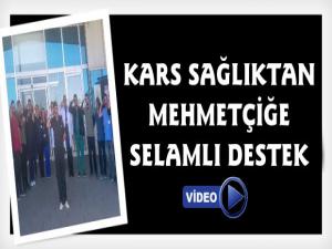 Kars'ta Sağlık Çalışanlarından Mehmetçiğe Destek