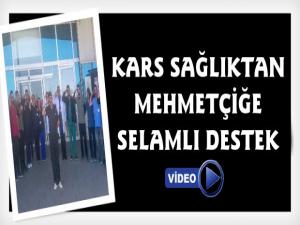 Kars'ta Sağlık Çalışanlarından Mehmetçiğe Destek