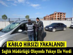 Kars'ta Sağlık Müdürlüğü'nün Kablolarını Çalan Hırsız Yakalandı