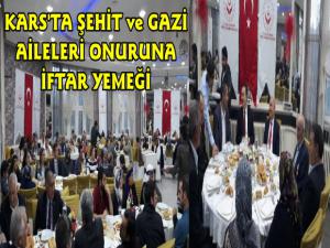 Kars'ta Şehit Aileleri Onuruna İftar Yemeği