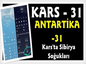 Kars'ta Sibirya Soğukları Hayatı Olumsuz Etkiledi