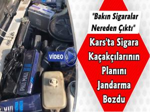 Kars'ta Sigara Kaçakçılarının Planını Jandarma Bozdu