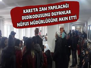 Kars'ta Söylentiyi Duyan Herkes Nüfus Müdürlüğüne Koştu