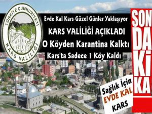 Kars'ta Tekneli Köyü'ndeki Karantina Sona Erdi