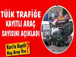 Kars'ta Trafiğe Kayıtlı Araç Sayısı 45 Bin 181 Oldu