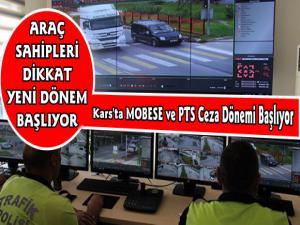 Kars'ta Trafik Cezalarında MOBESE ve PTS Dönemi Başlıyor